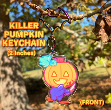 Killer Pumpkin Keychain