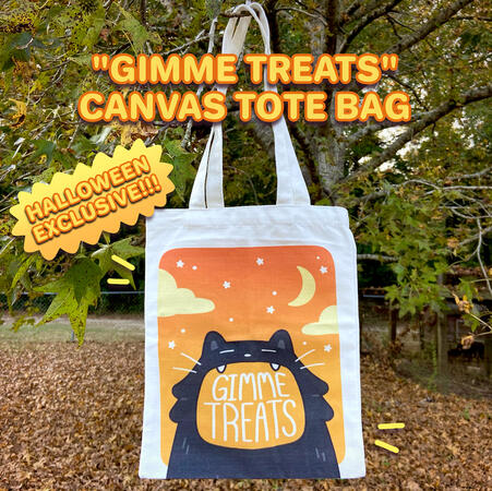 Black Cat Canvas Tote Bag